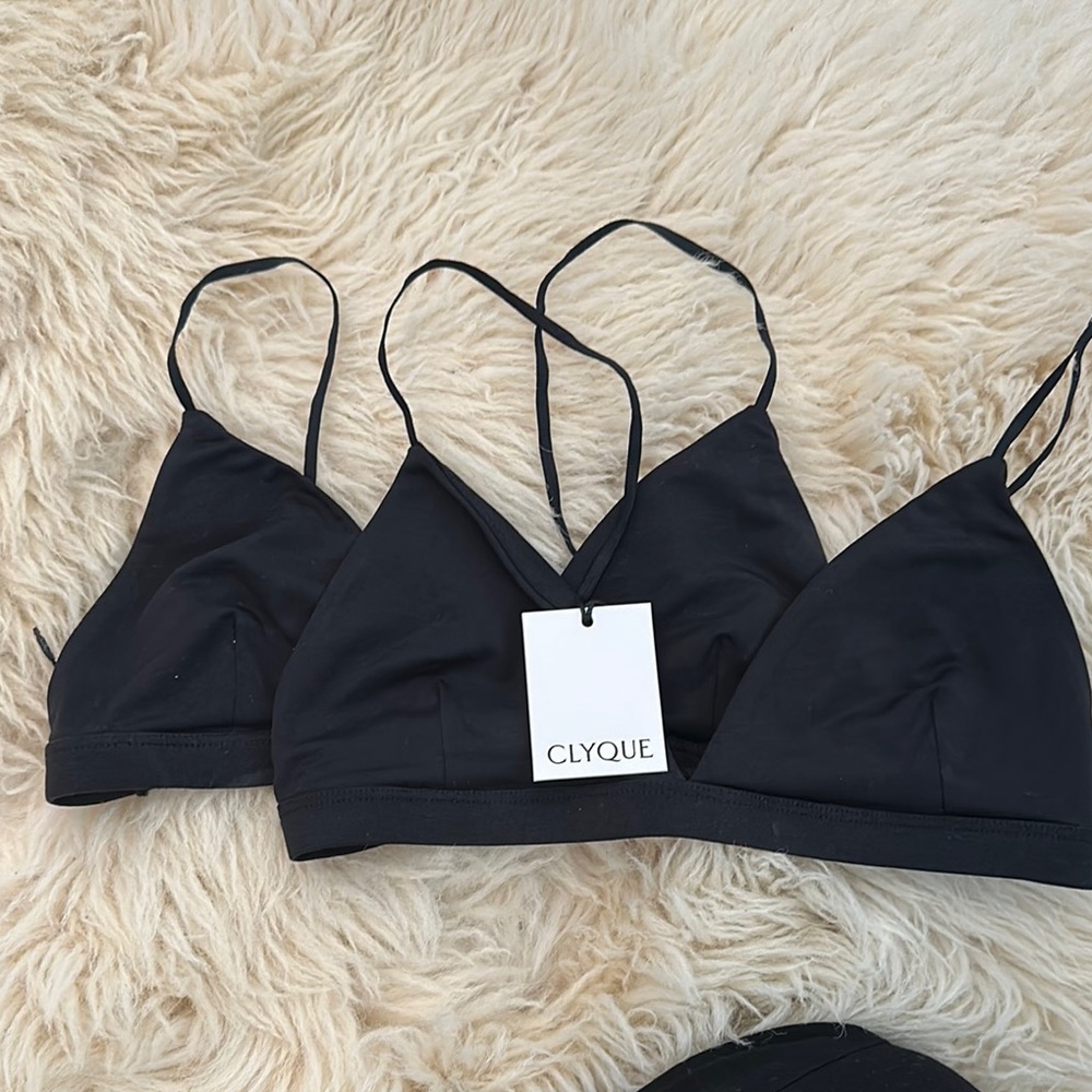 Clyque Black Bralette Set